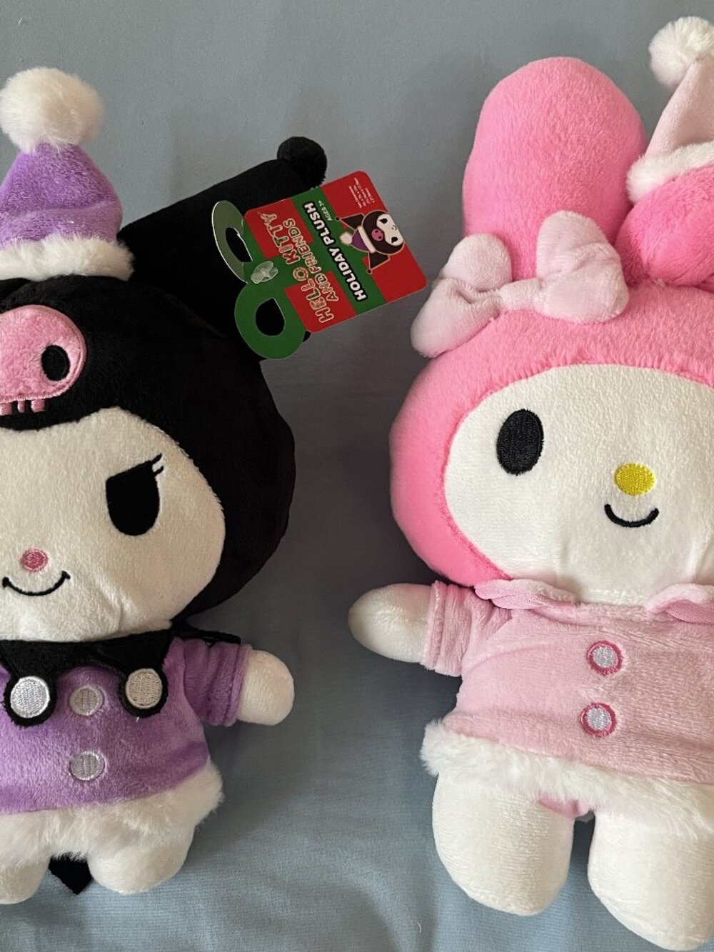 Sanrio Holiday Plush Kuromi and My Melody Lot of 2 Toys